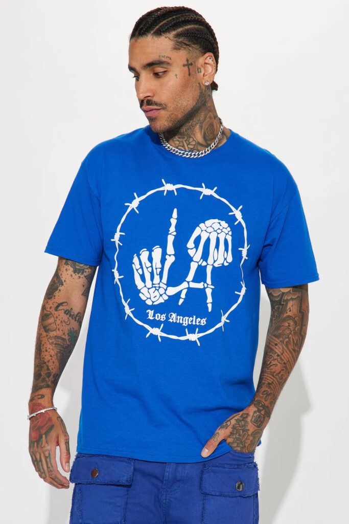 LA Born Short Sleeve Tee - Blue