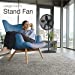 Lasko Oscillating Pedestal Fan, Adjustable Height, 3 Speeds, for Bedroom, Living Room, Home Office and College Dorm Room, 18", Black, 1827 - Image 2