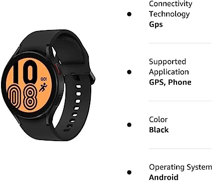 SAMSUNG Electronics Galaxy Watch 4 44mm R870 Smartwatch GPS WiFi Bluetooth (International Model) (Black), (SM-R870) - Image 3