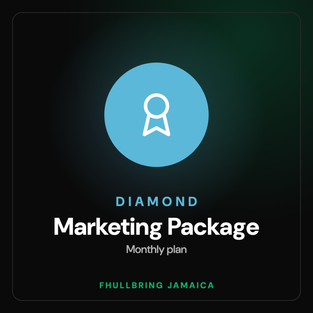 Diamond Marketing Package badge for Fhullbring Jamaica