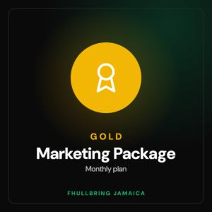 Gold Marketing Package badge for Fhullbring Jamaica